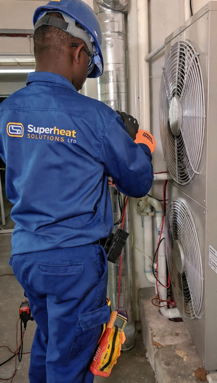 Superheat technician conducting planned maintenance